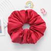 Silk Hair Tie Women 9.5cm Wide Satin Scrunchie With Soft Filling High Elasticity Handmade