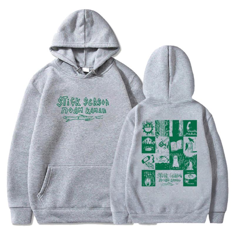 

Noah Kahan Stick Season Hoodie 2023 World Tour Long Sleeve Streetwear Жінки Чоловіки Толстовка з капюшоном Хіп-хоп одяг XL