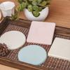 Solid Color Round Square Diatomaceous Earth Mats Toiletries Coasters Simple Absorbent Non-Slip Cup Home And Decoration Kitchen