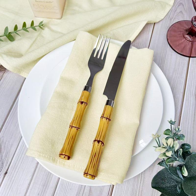 50Pcs 40X40CM 100% Cotton Cloth Napkins Napkin Reusable Weddings Party Baby shower Christmas Table Decoration Retro napkins