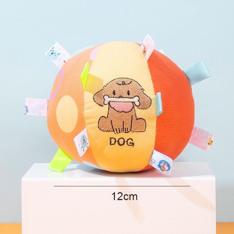 2025 Hot Selling Embroidered Plush Visual Touch Interactive Dog Toy Ball Pet Chew Toys For Pet Accessories