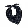 Lace Trim Polka Dot Headband Polyester Triangular Headscarf Fashion Triangular Hair Band  Summer