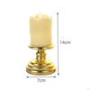 Electric Flameless Pillar Flicker with Holder for Desk, , Festival, Celebrations