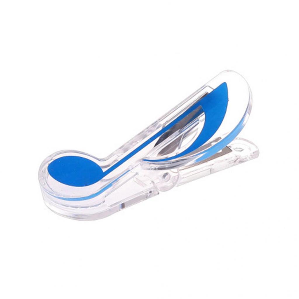 Härlig plastmusikboksida Musiknotform Klämma Treble Clef Bookmark