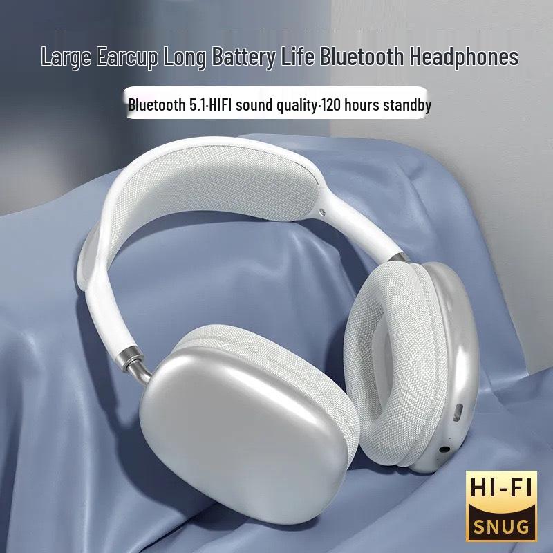 P9ProMax Bluetooth Over-Ear Headphones: Large Battery, Wireless, Noise-Canceling.