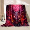 Japanese Ghost Mask Art Blanket Warm Soft Fluffy Kids Adult Luxury Gifts for Sofa Bed Home Outdoor Travel Camping Blanket