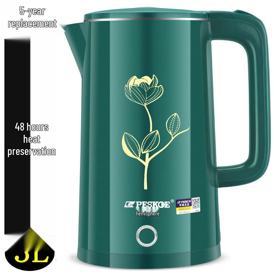 Positive Hemisphere Stainless Steel Electric Kettle: Auto-Off, Thermal Insulation, Household Electric Water Boiler