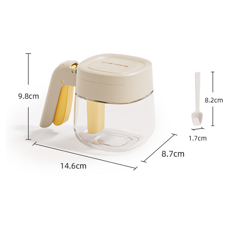 

Бытовой, Бутылка для приправ с откидной крышкой, Кухня, Хранение куриного бульона, Банка для приправ, Банка для соли, Бытовой, Банка для приправ с ложкой Pack of 1 белый