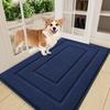 Olanly Absorbent Resist Dirt Entrance Inside Floor Mats Indoor Doormat Backing Non Slip Door Mats Entryway Washable Low-Profile