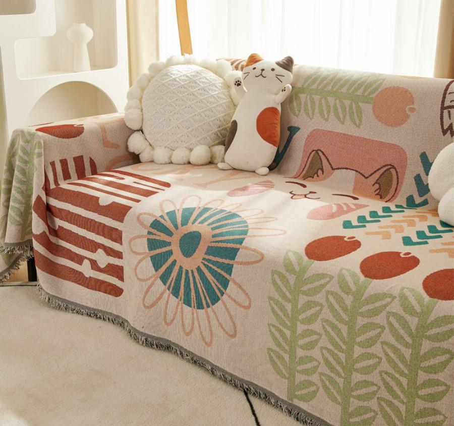 Nordic Style Knitted Blankets, Throw Blanket for Sofa, Bed Cover, Office Air Conditioning, Leisure Nap Blanket, Tapestry Shawl