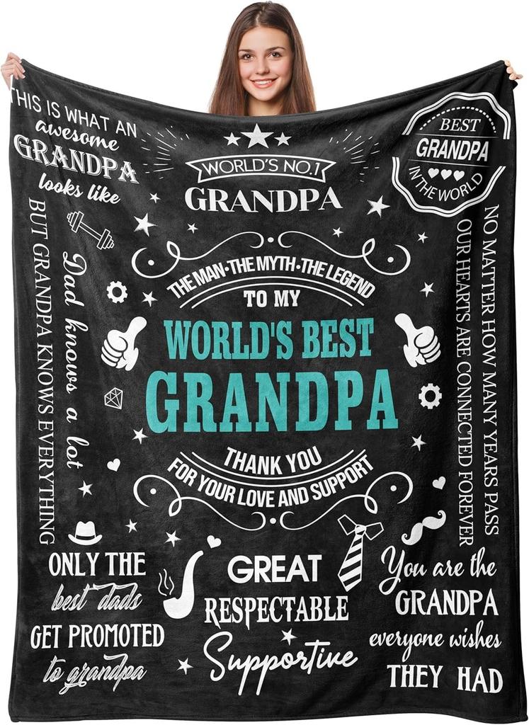 Idea Gifts For Dad Blankets for Father's Day Mother's Day Anniversary Birthday Thanksgiving for Mom Uncle Aunt Grandpa Grandma