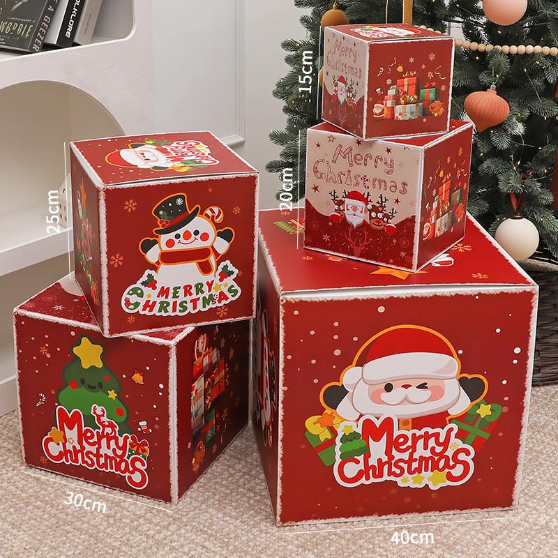 Gift Packaging Christmas Box With Cartoon Design For Daily Holiday Giving