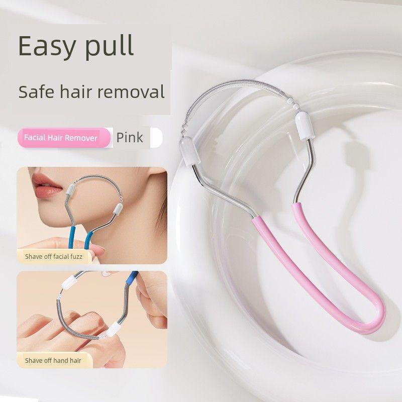 Women s Facial Hair Remover, Lip Hair and Facial Hair Removal Tool, Manual Facial Hair Remover, Portable Facial Hair Remover for Men B1 Ancient Method of Making Noodles [Pink]