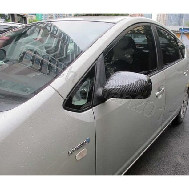 Side Mirror Cover trim for Toyota 07-11 Yaris 04-09 Prius Mirrors Carbon Fiber