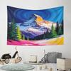 "Colorful Mountain Landscape Artwork" Pattern Wall Hanging Tapestry Decorative Tapestry Home Decor for Bedroom and Living Room