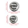 4pcs New Car Wheel Hub Center Caps Rims Series Rims Wheels Cover for Nismo Nissan Juke Tiida Teana GTR 350Z 370Z 240SX Fairlady