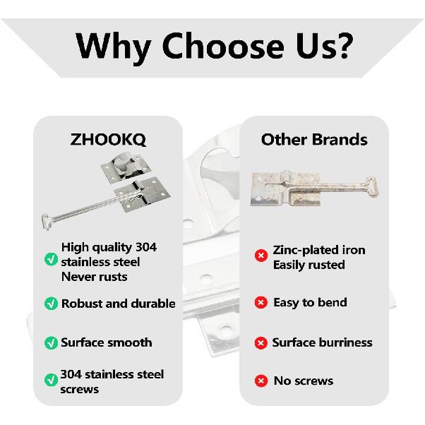 Rv Door Latch Trailer Door Latch 304 Stainless Steel Camper Door Latch Trailer Door Holder Rv Door Holder Rv Screen Door Latch 6 Inch Metal T-Style