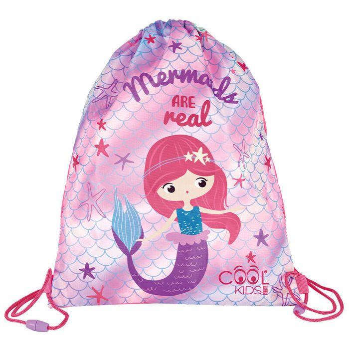 Sac de sport - perletti - mermaid - rose - multisport - fille