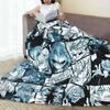 Shigaraki Collage Soft Warm Coral Fleece Flannel Blankets For Beds Plaid Blankets And Throws Sofa Cover Bedspread Grinch Blanket