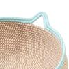 Cat Basket Bed with Cushion Cotton Rope Handwoven Pet Bed Breathable Cat Ear Pet Bed for Indoor Cats