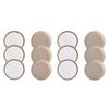Chair Gliders Furniture Sliders 12pcs Pack Effortless Mobility Noise Reduction Scratch-Free 12pcs Furniture Slider Set