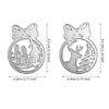 Metal Die Cuts Deer Tree Embossing Template Stencil Scrapbooking for Card Mold