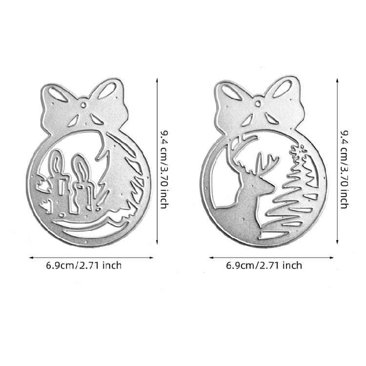 Metal Die Cuts Deer Tree Embossing Template Stencil Scrapbooking for Card Mold