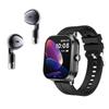 D8Pro 2-in-1 Smartwatch & TWS Earphones: Bluetooth Calling, Heart Rate Monitor, NFC