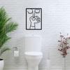 Creative 1Pc Humor Metal Wall Art Decor Unique Handmade Hanging Sign For Bathroom Bedroom Living Room