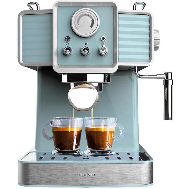 Кофеварка Cecotec Power Espresso 20 Traditional светло-голубой (01628)