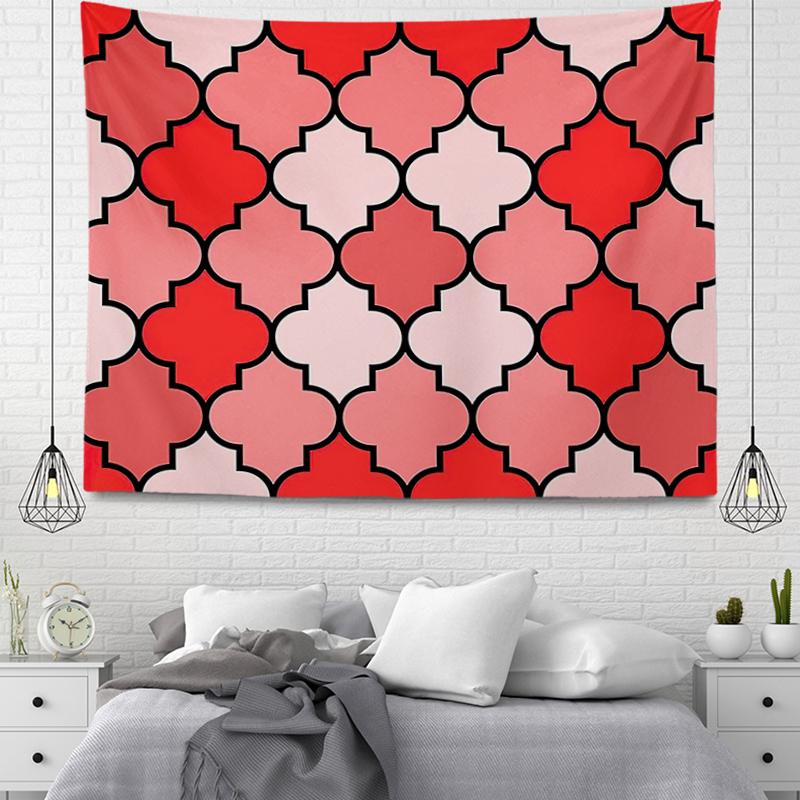 Abstract Geometry Tapestry Wall Hanging Geometric Tapestry For Kids Teens Adults Bedroom DecorModern Simple Wall Tapestry