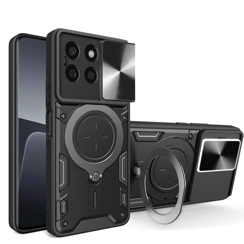 Für Honor X8b 4G Hülle TPU+PC Ring Ständer Handyhülle Unterstützung Magnetische Autohalterung