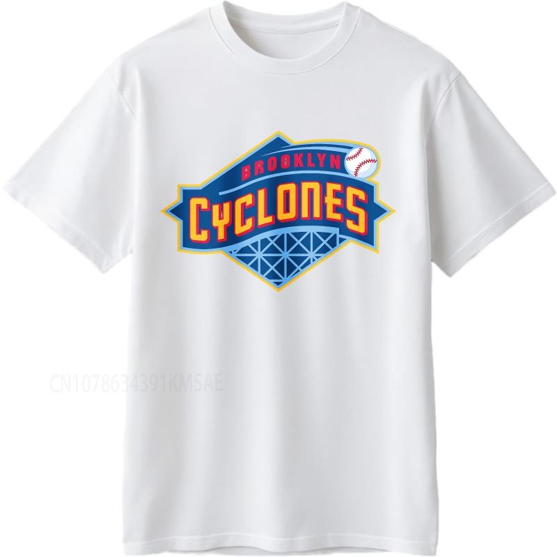 Brand summer Women t shirt Brooklyn Cyclones Baseball Logo Design Short Sleeve Workout Round Neck Teeshirt cotton teeshirt