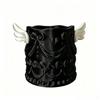 Desktop Storage Cosmetic Organizer Bucket Angel Wings Brush Holder  Desktop Organization