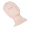Eyelash Mannequin Head Replaceable Eyes Eyelash Extensions Makeup Massage Acupuncture Silicone Practice Head Model With Eyelashes Single Eyelid Pink