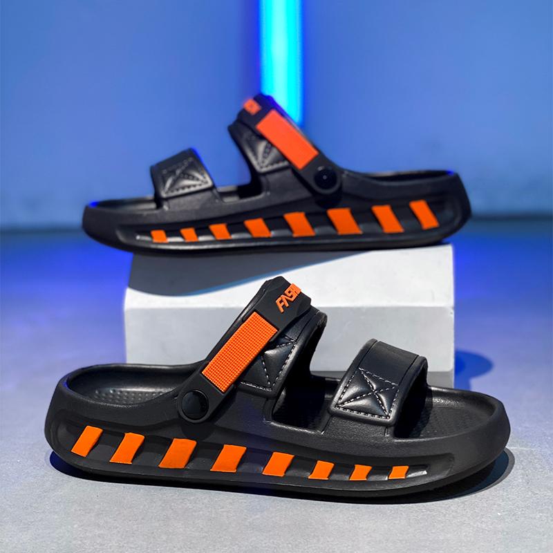Big Size 38-45 Fashion Couple Summer Men Sandals Slippers for Boy Designer Platform In House Slippers Beach Shoes Free Shipping