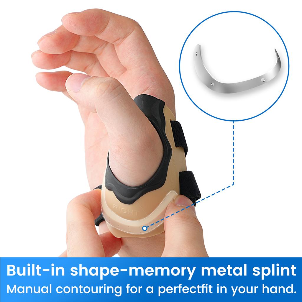 VELPEAU CMC Thumb Brace Orthosis for Arthritis, Osteoarthritis and Pain Relief, Anti-Slip Thumb Splint Stabilizer for Men Women