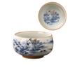 1pc  Beige Ru Kiln Master Cup Single Cup Ceramic Household Kung Fu Tea Cup Retro Blue and White Cup  Master's Cup Tea Set