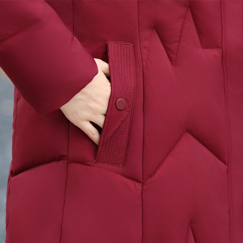 Wintermäntel für Frauen mittleren Alters mit Kapuze, Kunstpelzkragen, Oberbekleidung, locker, elegant, Übergröße, lange Parkas, dicke, warme Damenjacken