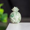 Natural Crystal Resin Pineapple Figurine With Lucky Symbol For Office Desk Decor Gift For Friends