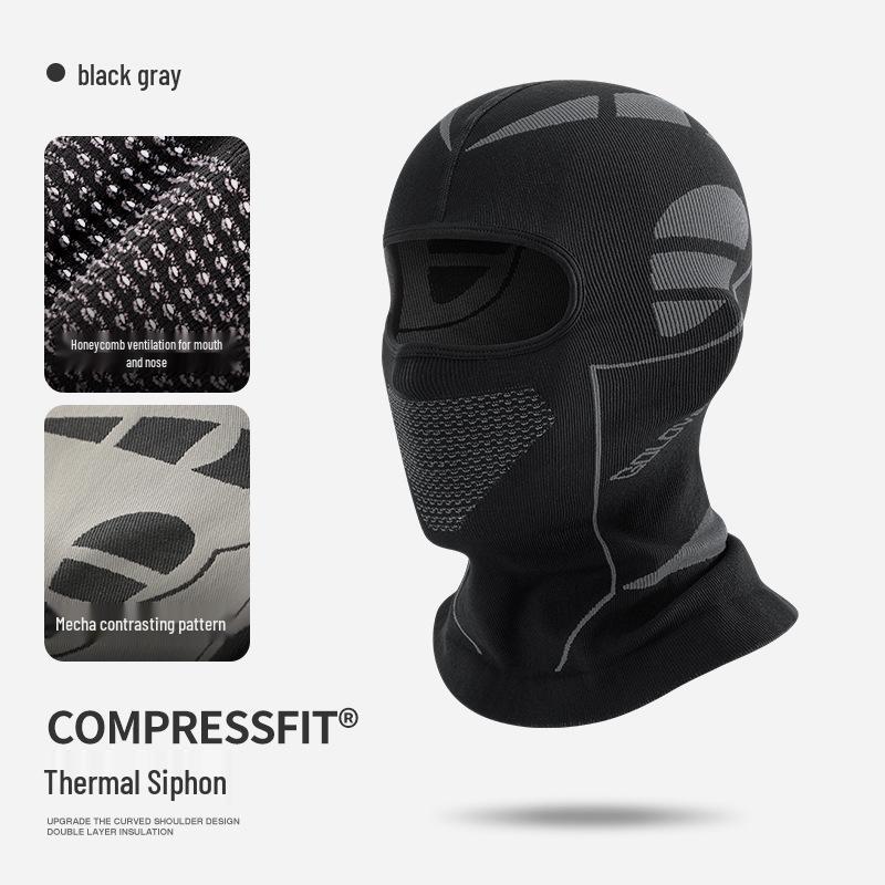 Leqi Men's Cycling Face Mask & Neck Gaiter: Breathable, Moisture-Wicking, Sweat-Absorbing Helmet Liner & Headscarf
