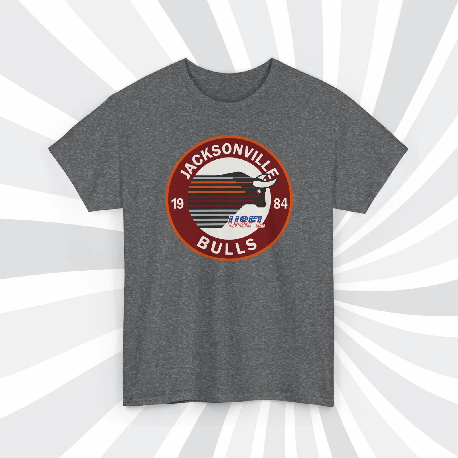Jacksonville Bulls 1984 USFL Vintage Football Logo T shirt - Jaguars 2XL