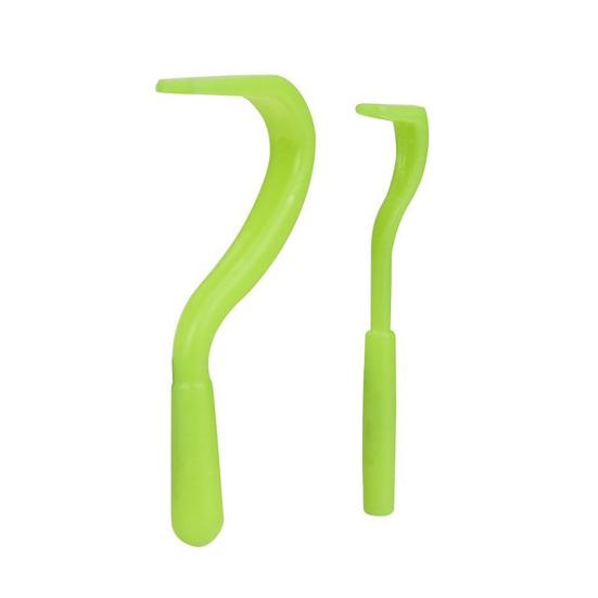 2 Pcs/Set Tick Remover Tool Pain Free Tick Removal Tweezers Portable Plastic Tick Puller Grabber for Dogs Cats Humans
