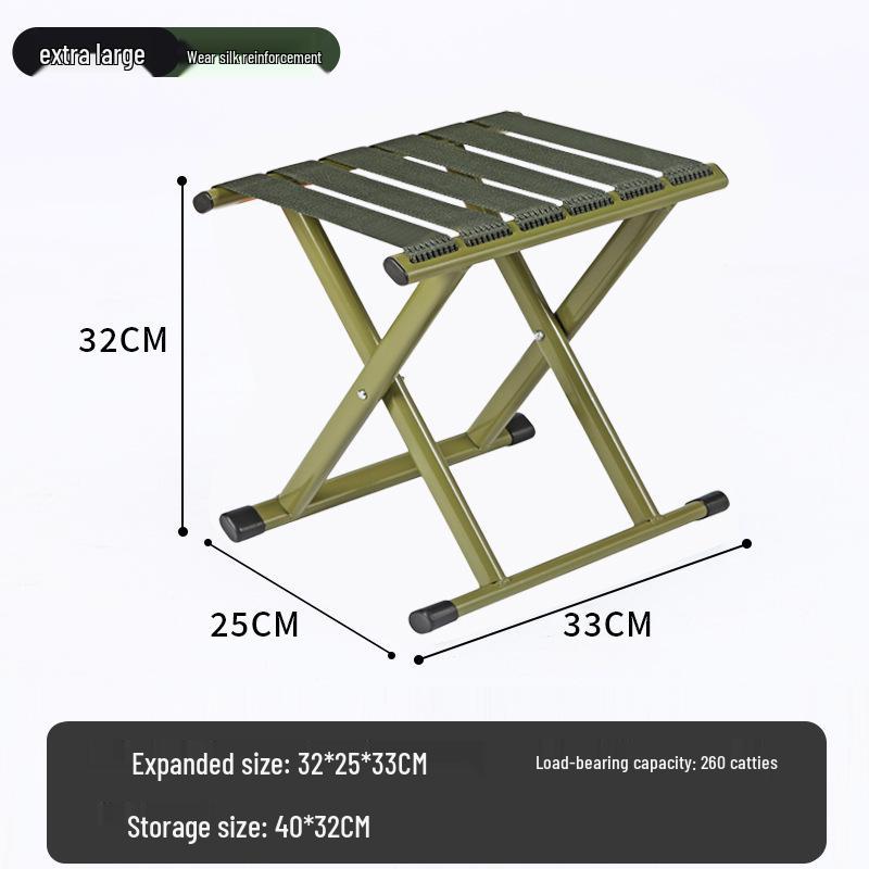Portable Folding Stool for Outdoor and Household Use