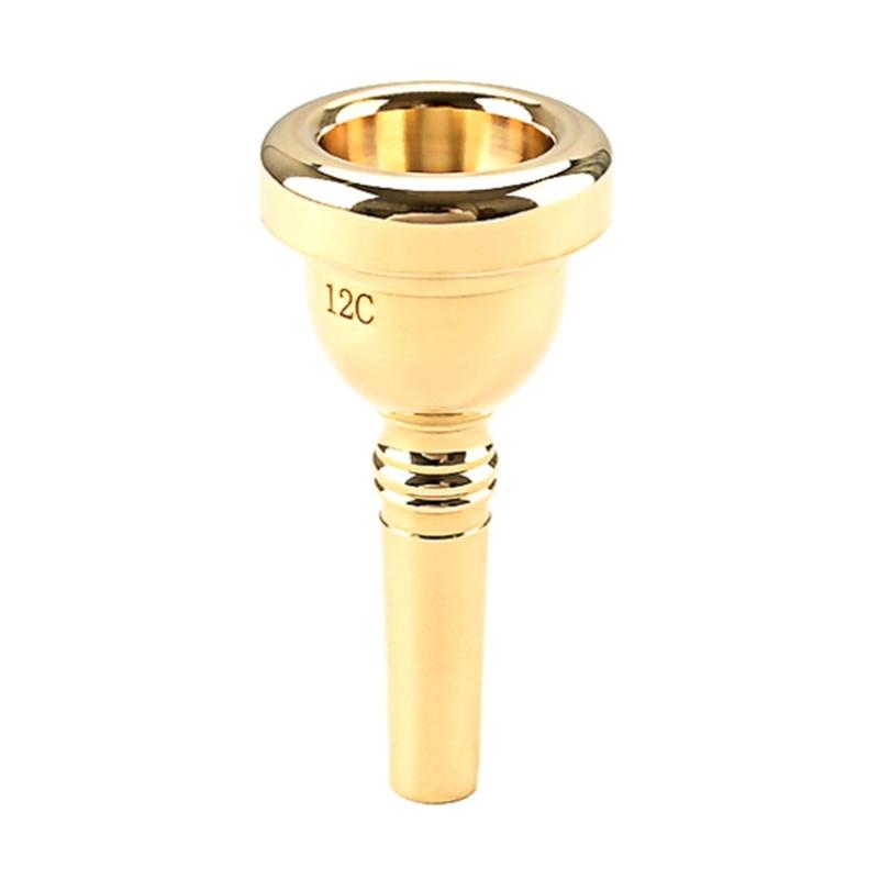 12C Pro Trumpet Mouthpiece Gold Copper Musical Brass Instruments Trumpet Accessories