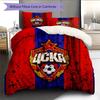 CSKA Moscow Football Club  Pattern Bedding Quilt Set  Home Decoration  Gift (1 * duvet cover + 2 * pillowcase  without core)