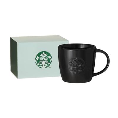 STARBUCKS Gift Boxed Logo Mug, Black, 355ml, Starbucks Gift, Father's Day Gift
