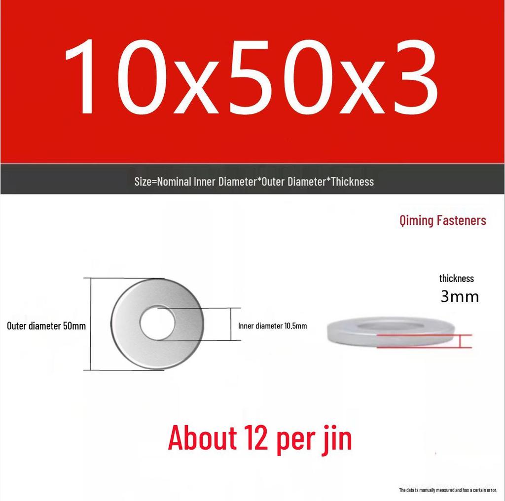 4.8 Grade Galvanized Iron Flat Washer M3-M40 Oversized Metal Screw Gasket Washer