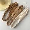 Satin Silk Solid Cross Top Knot Headband Elastic Hair Band Women Girls Scrunchies Hairband Turban Bandanas Hair Accessories