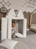 Montessori Komfort Bouclé Mini Spielsofa Weiß